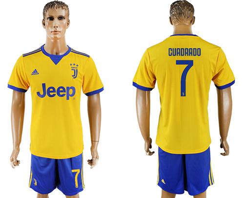 Juventus #7 Cuadrado Away Soccer Club Jersey